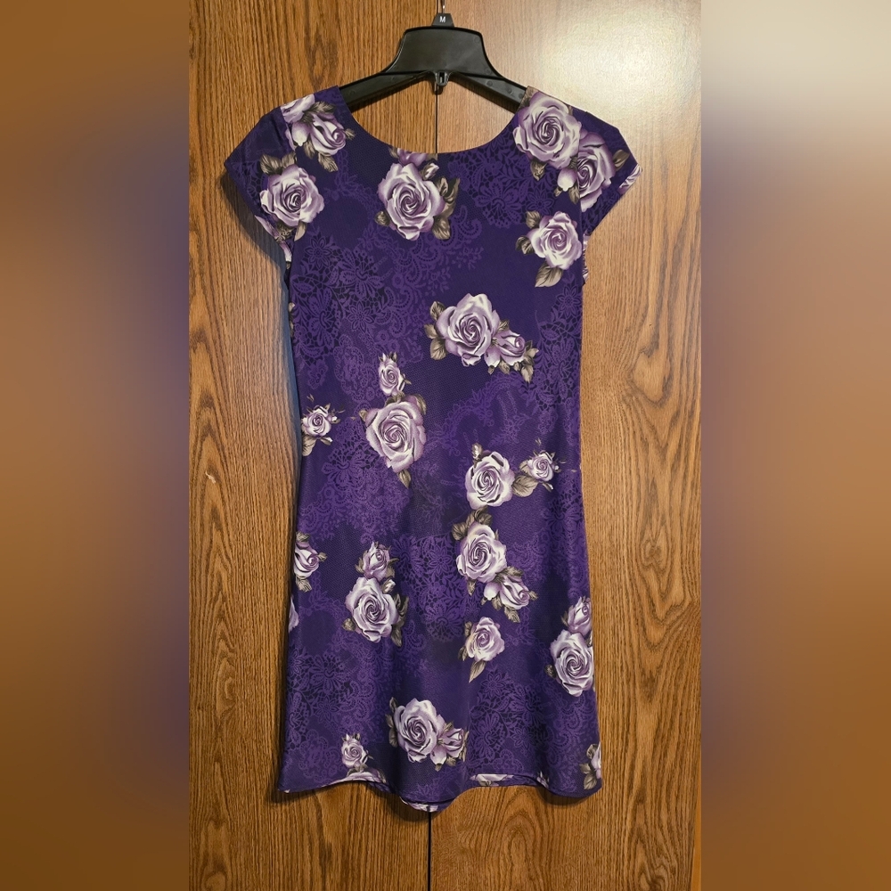 Fashion Bug Purple Floral Dress